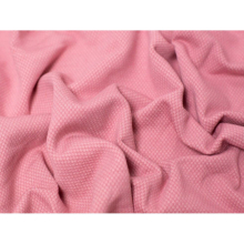 (Dusky Rose) Minerva Jacquard Fleece Back Sweatshirt Stretch Knit - per metre