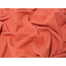 (Rust) Minerva Jacquard Fleece Back Sweatshirt Stretch Knit - per metre