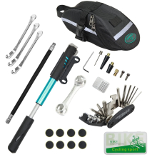 cHUMXINY Bike Repair Kit, Bike Tire Repair Tool Kit contains 16-in-1 Tool, 120Psi Mini Bicycle Pump, Bicycle Tire Patch Kit, Used for Mountain Bike an