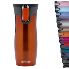 CONTIGO - Taza termo - West loop - mandarina