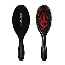 Escova de cabelo de almofada denman (m dio) com cerdas de jarras de nylon macio - estilo de porco -espinho para helic ptero alisamento de alisame