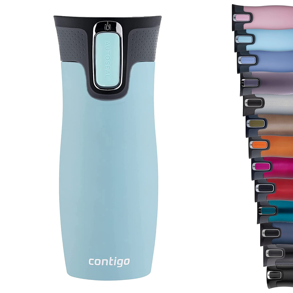 Contigo Unisexs West Loop Autoseal Thermobecher, Edelstahl Isolierbecher, Kaffeebecher To Go, Bpa Frei, Auslaufsicherer Reisebecher Mit Easy-Clean-Dec