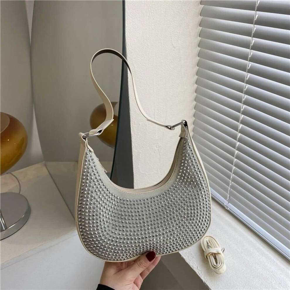 Underarm Bag Diamonds Women Crossbody Bag Female Flap Shoulder Bag Purses Ladies Messenger Bag-image-OPC-PCY2JYP-NEW