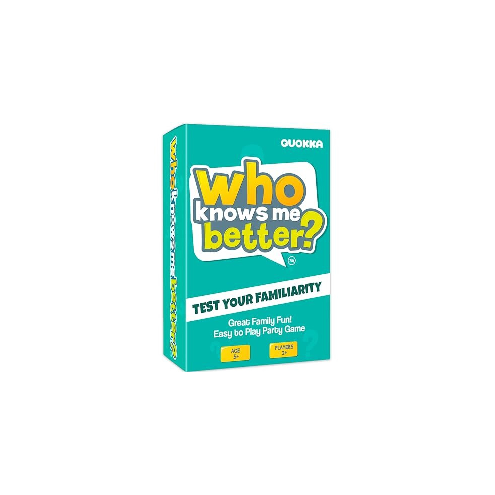 Who Knows Me Better? | Kids & Family Card Quiz Game | Fun & Educational Questions for Children & Families | Suitable For Boys & Girls 5+ Year Olds to