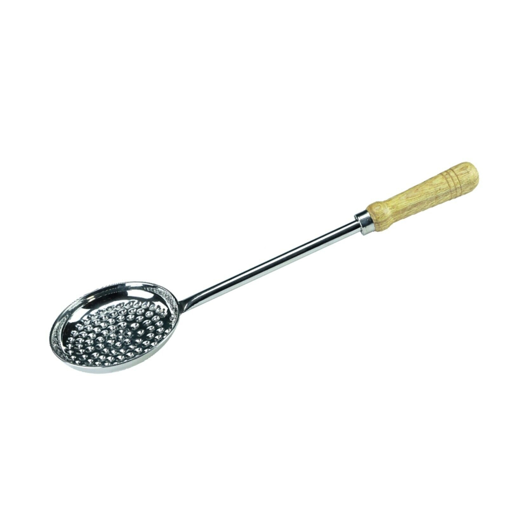 Boondi Jhara Stainless Steel Frying Ladoo Strainer Spoon Catering