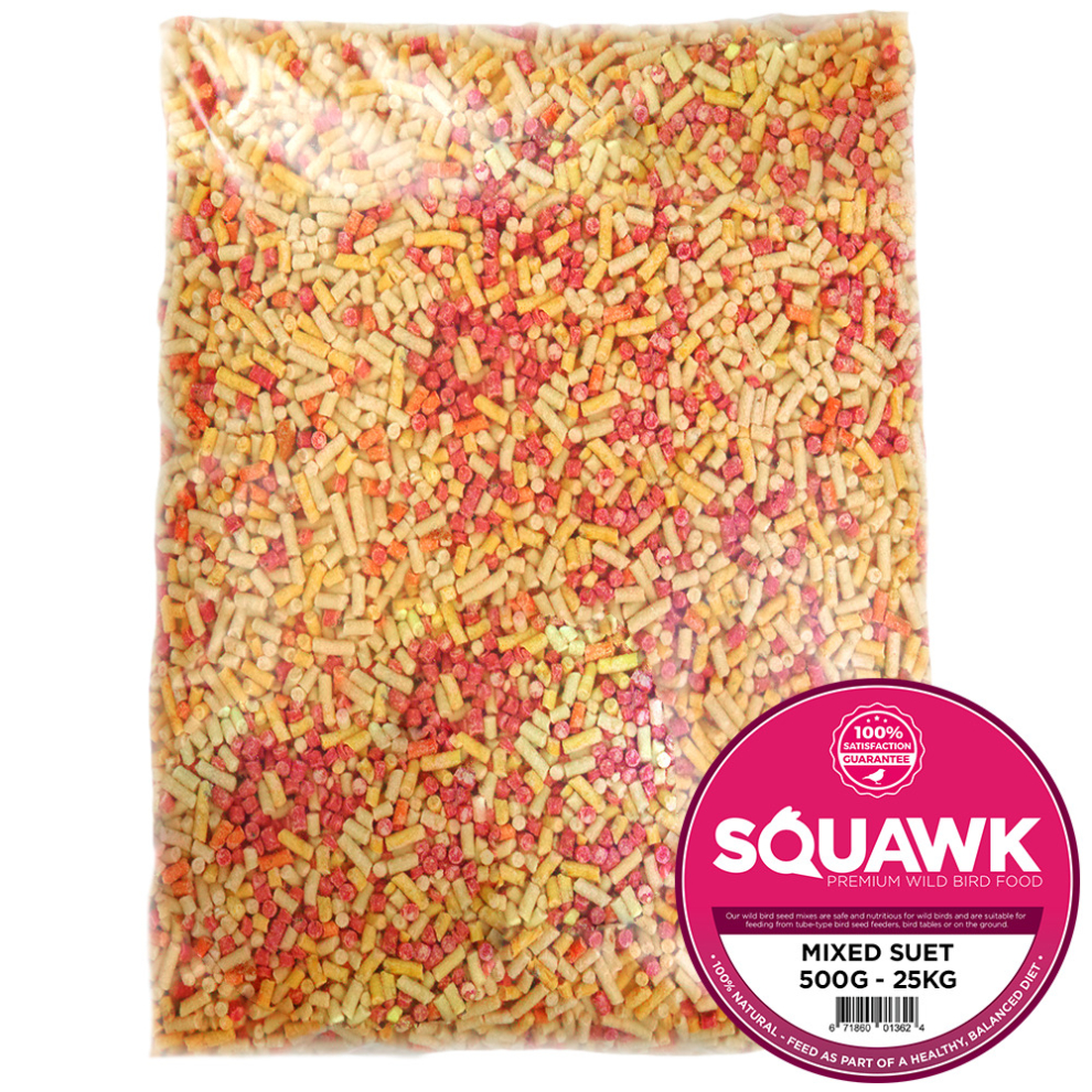 Squawk Mixed Suet Pellets (12.5Kg)