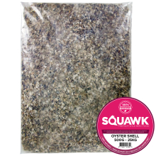 SQUAWK Hen Sized Oyster Shell (1kg)