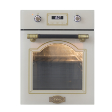 Kaiser Art Deco Narrow Electric Oven | 45cm Wide Ivory Built-In Oven