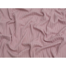 (Soft Old Rose) Minerva Jacquard Cotton Rib Stretch Knit - per metre