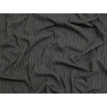(Charcoal) Minerva Jacquard Cotton Rib Stretch Knit - per metre