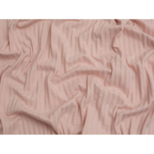(Blush Rose) Minerva Jacquard Cotton Rib Stretch Knit - per metre