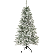 (6FT) AAMEN Heavily Snow Flocked Artificial Christmas Tree