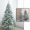 (6FT) AAMEN Heavily Snow Flocked Artificial Christmas Tree 6