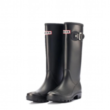 Rainboots Women Knee-High Water Boots Buckle Long Tube High-grade Waterproof Shoes Womens Rubber PVC Rain Boots