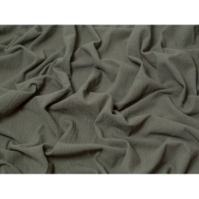 (Khaki) Minerva Washed Vintage Linen Look Cotton - per metre