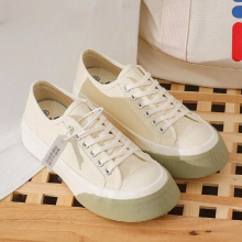 Spring Retro Canvas Shoes Female Students Classic Wild Thick-soled Horseshoe Shoes Street Clapper Shoes