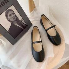 Casual Woman Shoe Shallow Mouth Female Footwear Soft Square Toe Autumn Comfortable Boat Dress Fall Summer Moccasin F