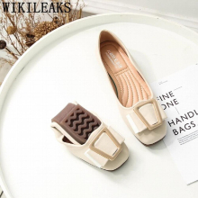 Leather Shoes Women Espadrilles Slip On Shoes For Women Ladies Loafers Creepers Flats Shoes Women Style Plus Size 42 Buty