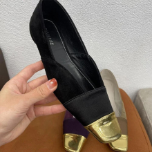Flats Boat Shoes For Women Slides Summer Female Casual Footwear Shallow Metal Square Toe Ladies Flats Shoes