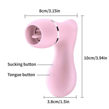 (Pink (suck 3 frequency+lick 7 frequency)) TECHFUN Factory Tongue Sucking Female Masturbation To Suck Milk To Lick The Clitoris Gxid Vibration Stick Jumping Egg Sex Supplies On Behalf Of