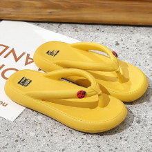 Thick Bottom Flip-Flop Thong Sandals Male Summer Beach Shoes Soft Bathroom Shoes Pillow Slides Outdoor Indoor Slippers For Women