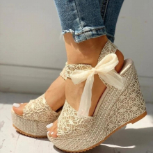 Women Summer Platform Wedge Sandals Ankle Strap Fish Mouth Espadrilles Sandals Sandalias Femininas Sandalen Sandales