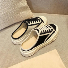 Round Toe Shoes Womans Flat Canvas Slippers Espadrilles Platform Spring Autumn Casual Female Sports Sneakers