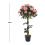 Living And Home 90cm Pink Artificial Rose Flower Tree in Pot 6