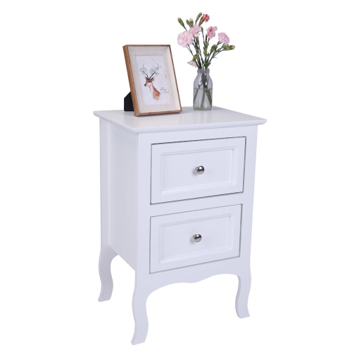Modern 2 Drawer Bedside Table Cabinet Night Stand End Table Bedroom 1