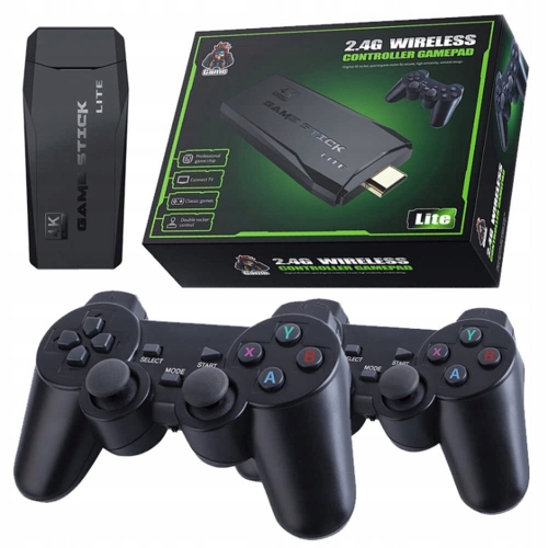 4K Wireless Game Console 20000+ Built-in Games + 2 Wireless Controller 2