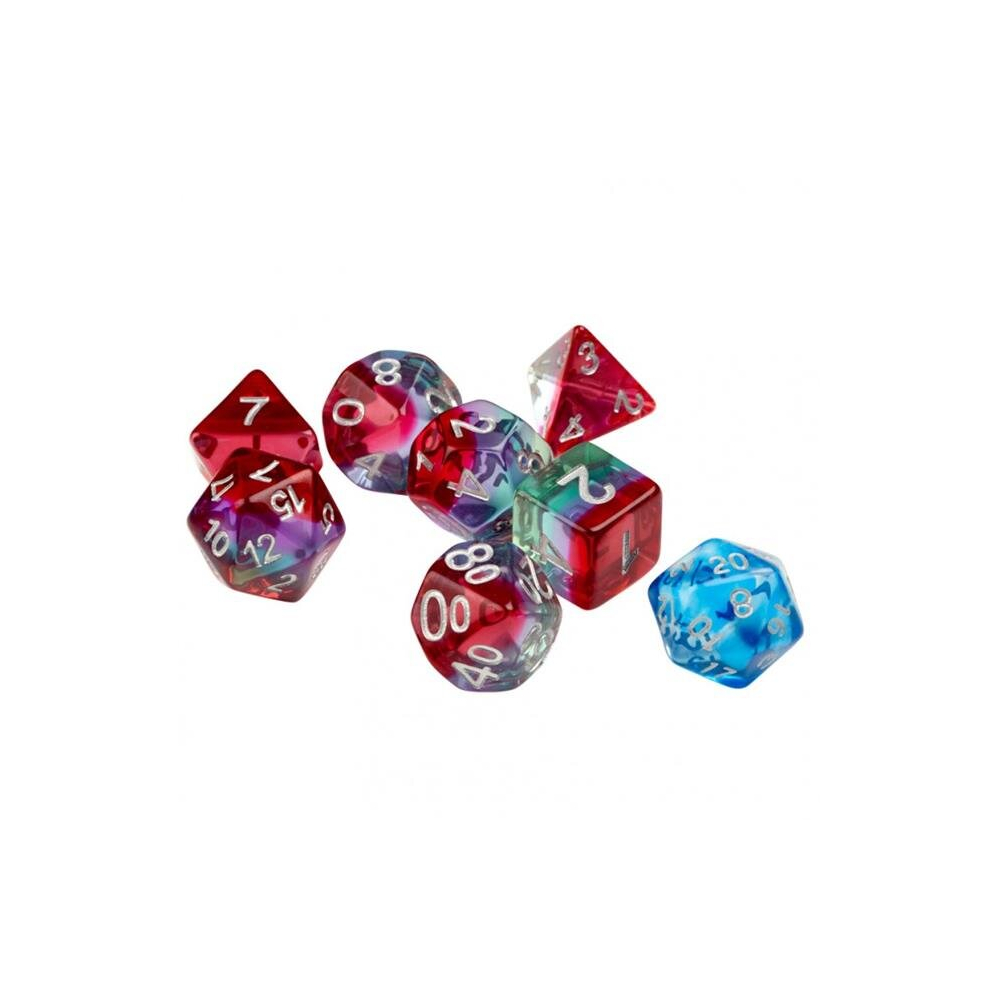 Photos - Other Toys Poco Watermelon Dice with Silver Numbers - 7 Piece PO3296528