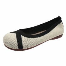 Barefoot Shoes Women Spring Summer Casual Shoes Espadrilles Striped Sneakers Weaving Flat Heel Square Toe Flats Loafers