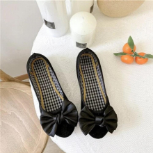 Women Boat Shoes Loafers Bow Casual Shoes Woman Flats Slip on Flat Shoes Candy Breathable shoes Espadrilles Big Size 35-44