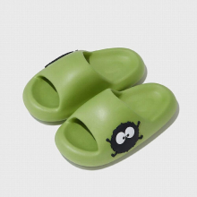 Solid Slippers Cartoon Graffiti Shoes Women Men Summer Flip-Flops Beach Sandals Thick Platform Soft Cozy Casual Home Slippers