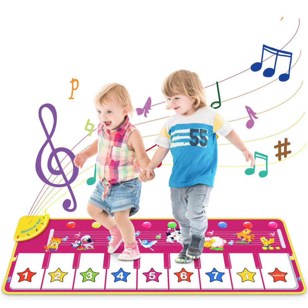 Piano Dance Mat Play Music Mat Xmas Gift Toys for Kids Baby Boys Girls