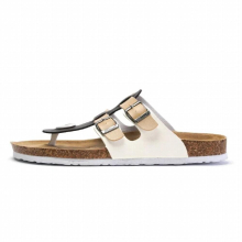 Summer Casual Men Solid Cork Flip Flops Slipper Beach Women Outside Non-slip Slides Shoe
