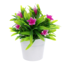(Pink Lily) Artificial Flowers Potted Fake False Plants