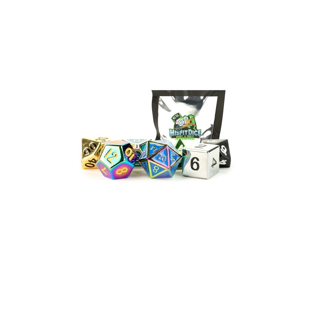 Photos - Other Toys Mystery Misfit Metal Polyhedral Dice Set