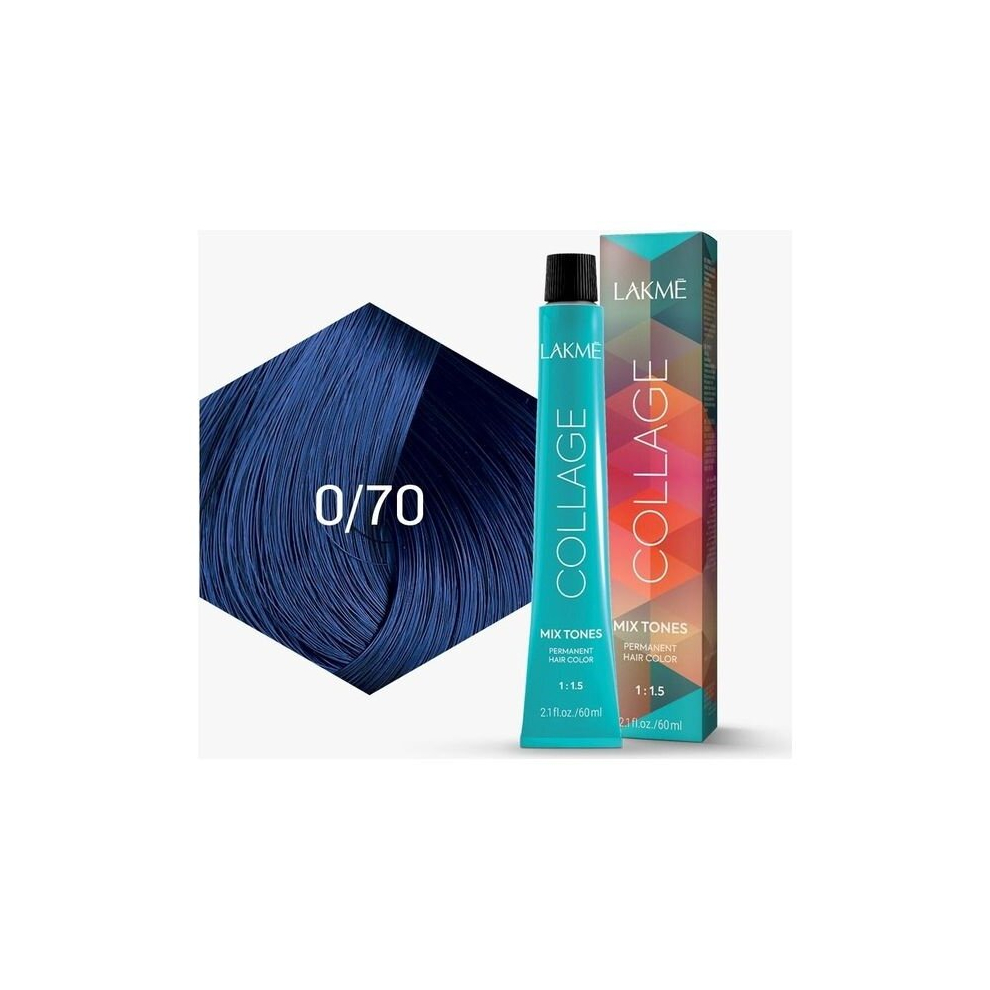 Blue Collage Mix Tones Permanent Hair Colour 60Ml