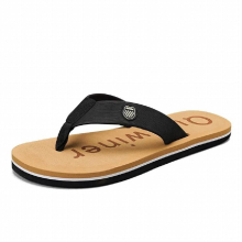 Summer Hot Men Beach Flip-flops Non-slip Casual Slippers for Man Soft Comfortable Mens Flat Slippers Size 39-45