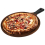 Pizza Board Cutting Serving Wooden Paddle Round Pizza Cutter Wheel 6