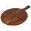 Pizza Board Cutting Serving Wooden Paddle Round Pizza Cutter Wheel 4