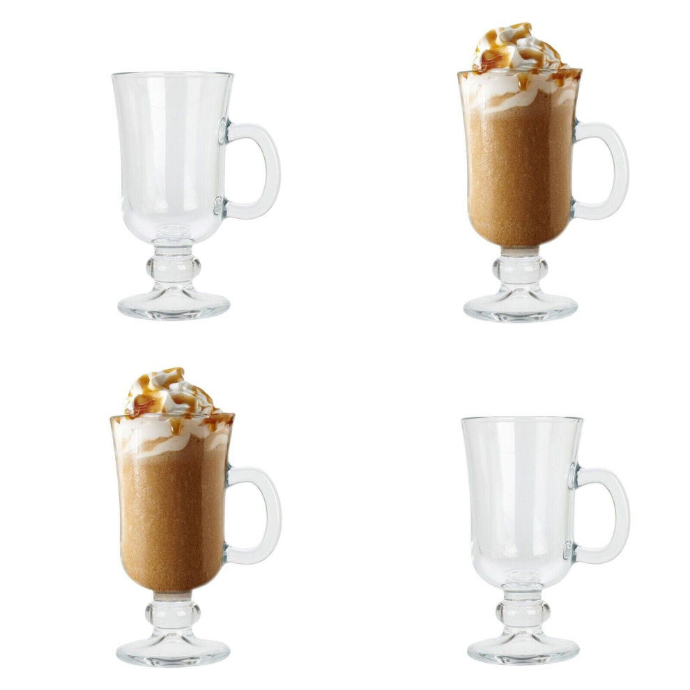 (Set of 4) Irish Coffee Mugs Tea Cup Cappuccino Mocha Latte