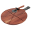 Pizza Board Cutting Serving Wooden Paddle Round Pizza Cutter Wheel 2