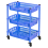 (3 Tier - Blue) 3/4 Tier Kitchen Trolley Fruit Vegetable Storage 1