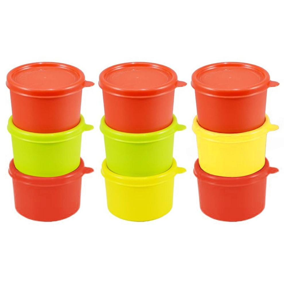 Mini Plastic Storage Food Snack Pots Tub Lunch Box Freezer 100ml 3x