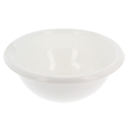 (White) Plastic Mixing Bowl Round Kitchen Baking 1