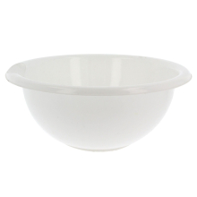 (White) Plastic Mixing Bowl Round Kitchen Baking