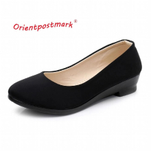 Women Ballet Shoes Women Wedges Shoes for Office Work Boat Shoes Cloth Sweet Loafers Womens Pregnant Wedges Shoes