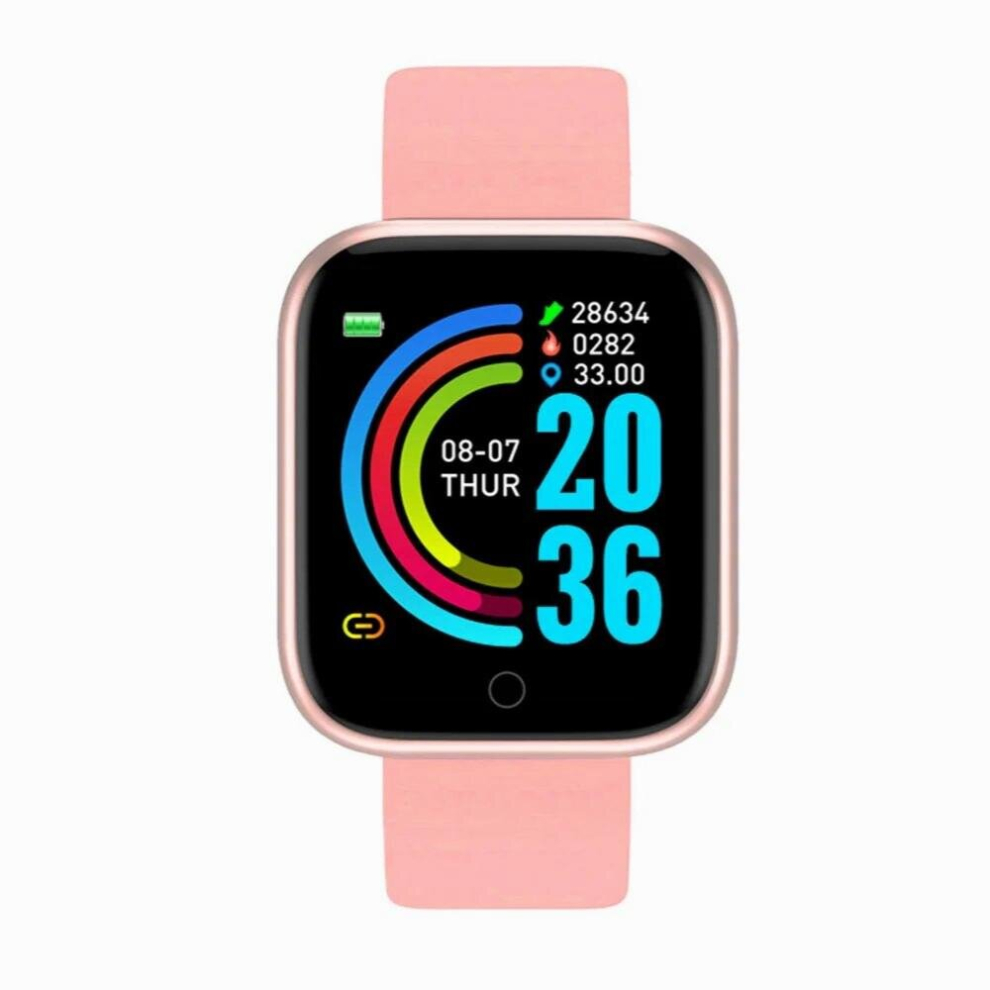 Women Reloj Smart Watch Blood Pressure Monitor Smart Clock D20 Waterproof Sport Heart Rate Smartwatch Watches For Android Ios Pink 885674416285